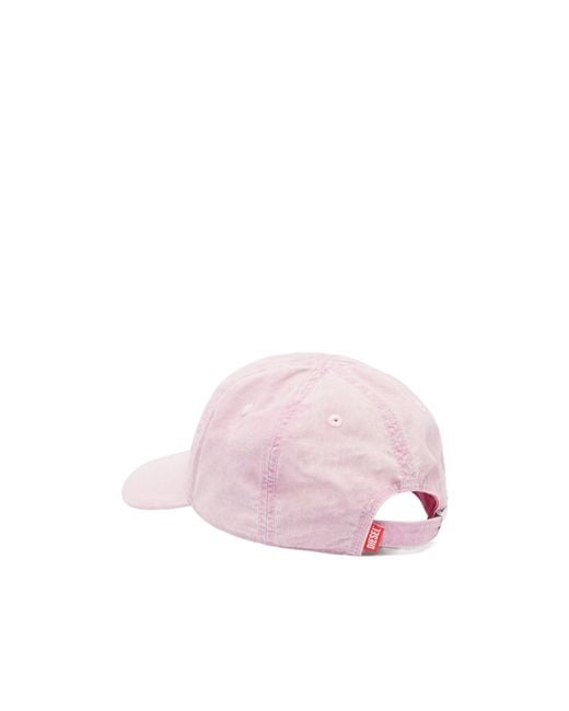 DIESEL Pink C-Nyloff Embroidered Oval D Baseball Cap for men