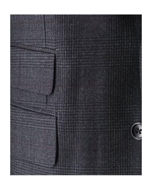 Tom Ford Blue Prince Of Wales Check Suit for men