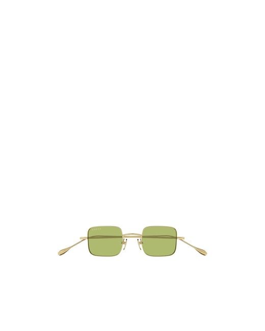 Gucci Green Eyewear Square Frame Sunglasses for men