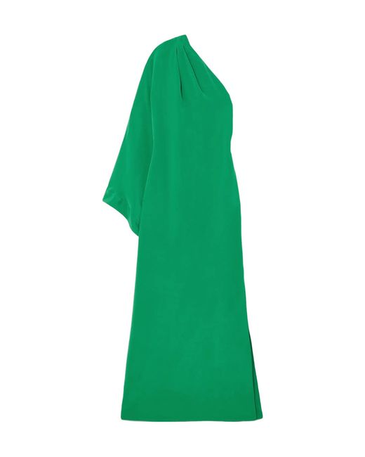 Tom Ford Green One-Shoulder Draped Dress