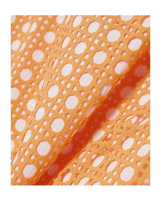 Marysia Swim Orange Palm Springs Scalloped Laser-Cut Swimsuit