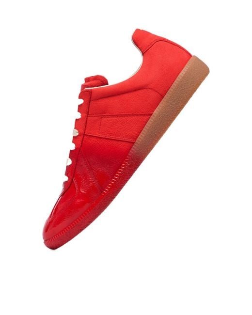 Maison Margiela Red Replica Low-Top Sneakers for men