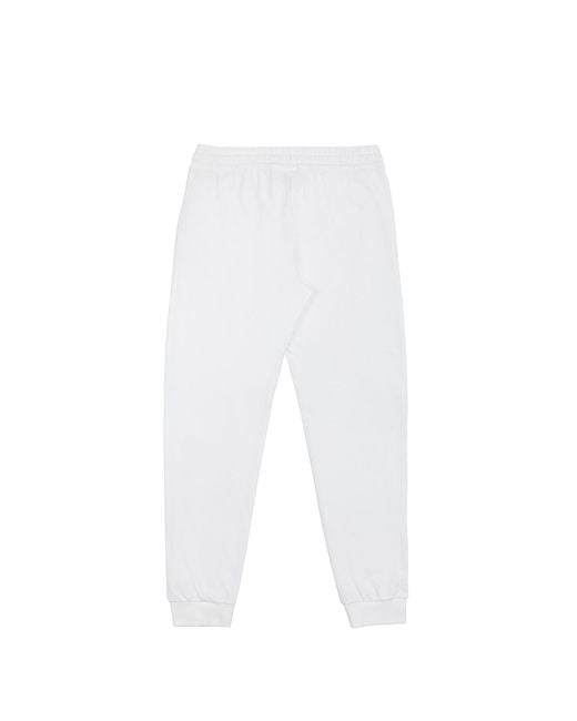 EA7 White Logo Printed Sweatpants for men