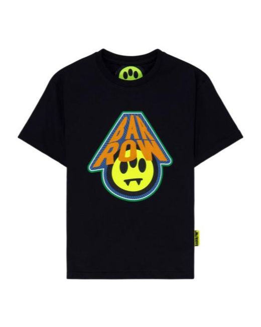 Barrow Blue Kids Smile Print T-Shirt for men