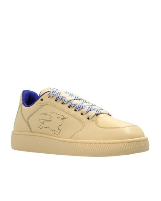 Burberry Natural Logo Detailed Lace-Up Sneakers