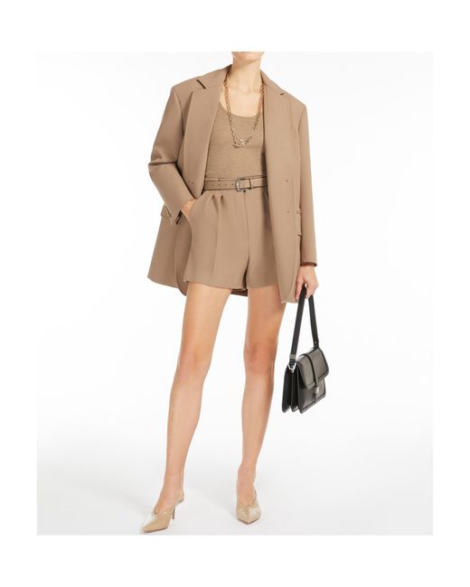 Max Mara Natural Giugno Pleat Detailed Shorts