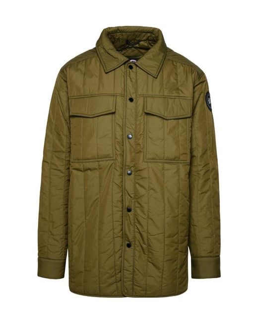Canada Goose Green Carlyle Shirt Jacket for men