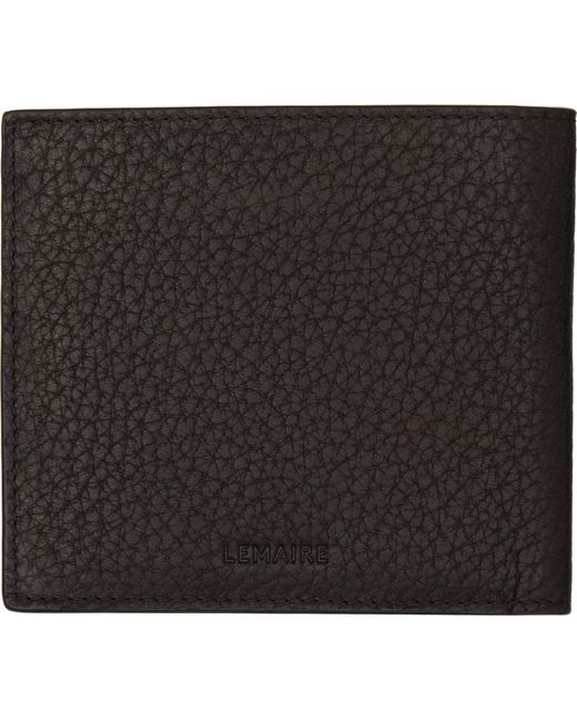 Lemaire Black Soft Tab Bifold Wallet for men
