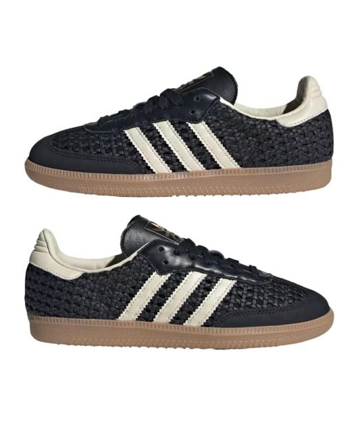 Adidas Black Originals Samba Og Woven Low-Top Sneakers for men