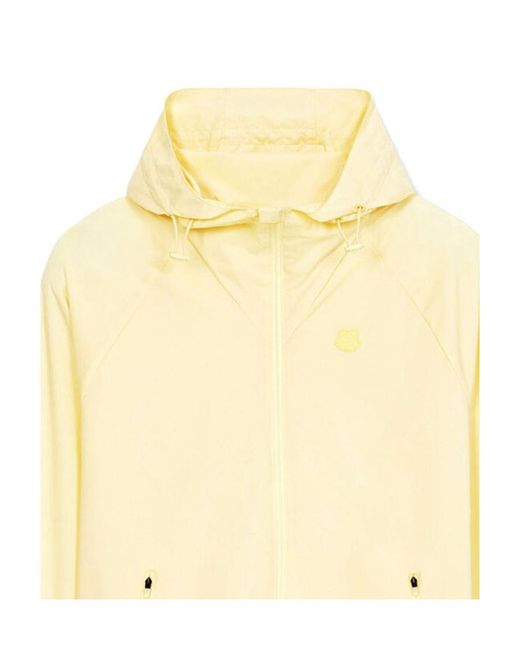 KENZO Yellow Zip-Up Hooded Jacket for men