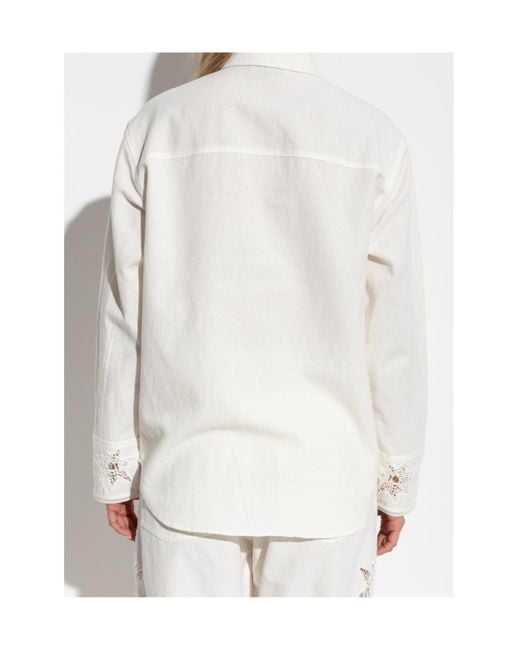 Zadig & Voltaire White Morning Cutwork Detailed Shirt