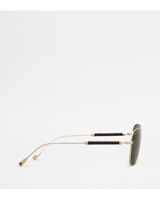 Tod's Green Full-Rim Sunglasses for men