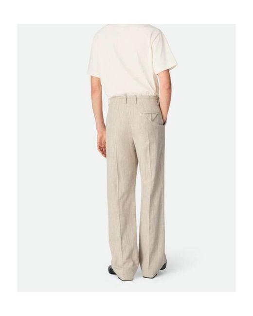 Bottega Veneta Natural Elasticated Trousers