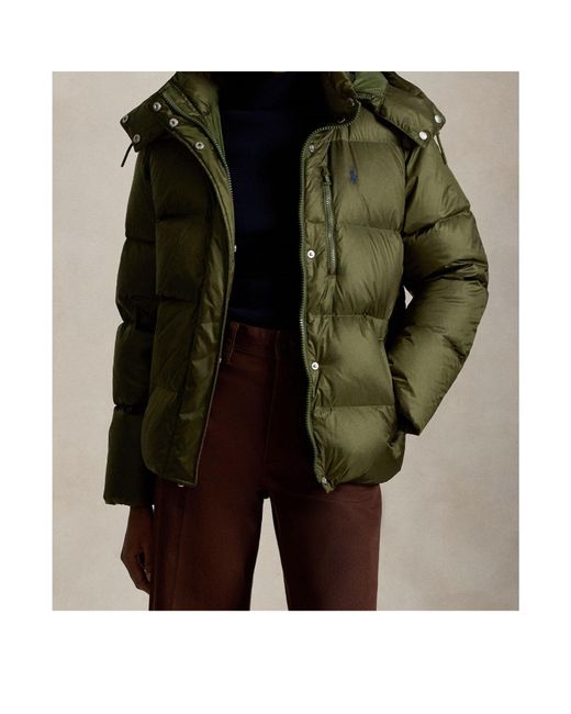 Polo Ralph Lauren Green Short Puffer Jacket