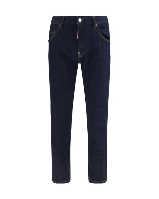 DSquared² Blue Belt Loop Jeans for men