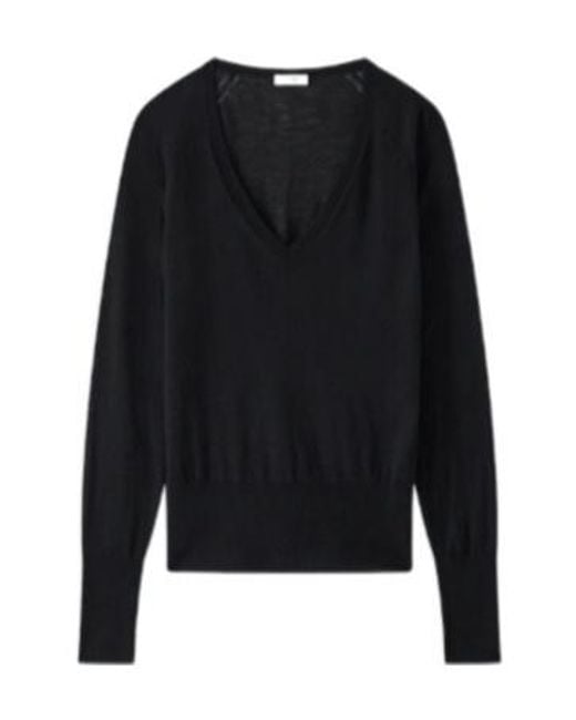 Joseph Black Cetus V-Neck Top