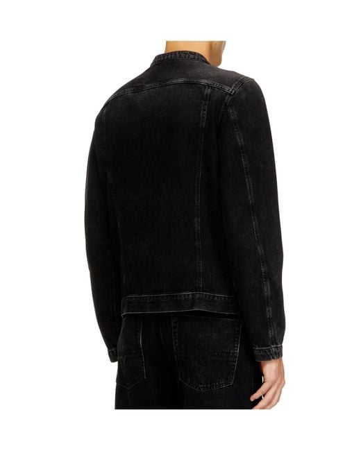 DIESEL Black D-Glory Zip-Up Jacket for men