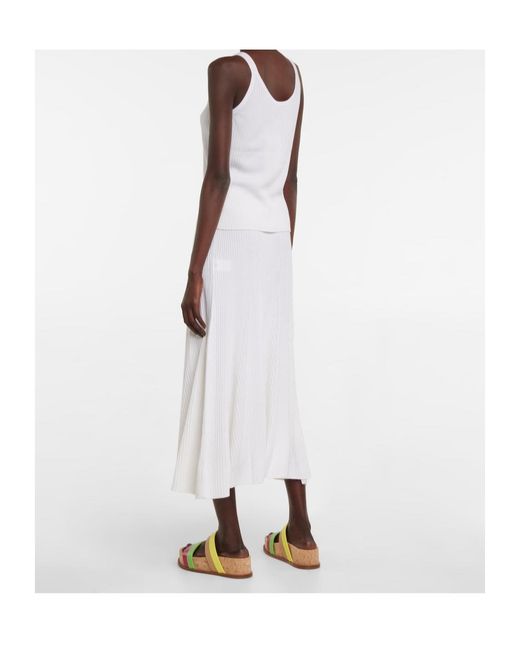 Gabriela Hearst White Knitted Tank Top