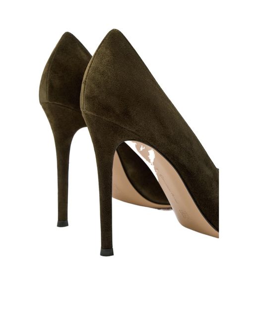 Gianvito Rossi Brown Suede High Heels