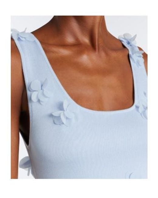 Jonathan Simkhai White Floral Appliqué Gown