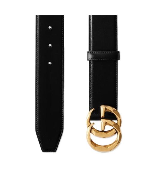 Gucci Black Logo Plaque Belt for men