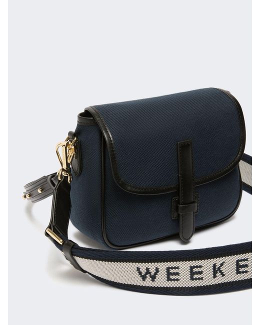 Weekend by Maxmara Blue Flap Shoulder Bag