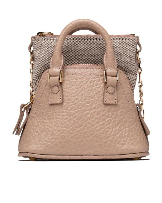 Maison Margiela Natural Numbers-Patch Zipped Mini Shoulder Bag