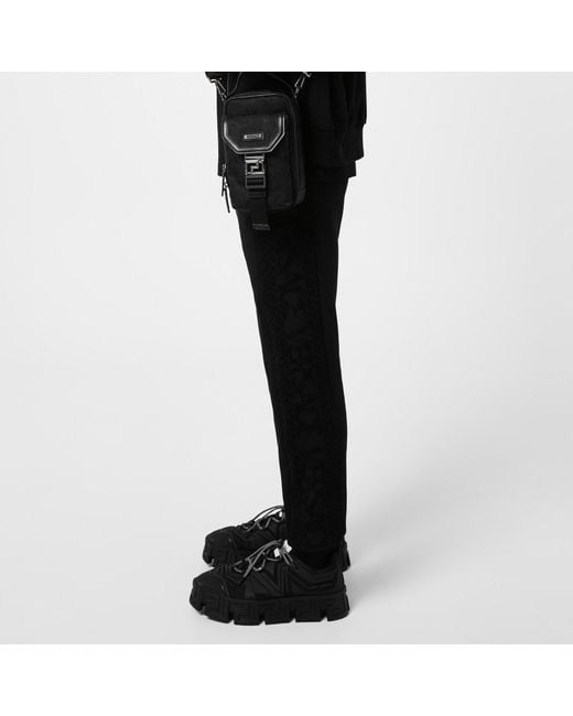 Versace Black Cuffed Sweatpants for men