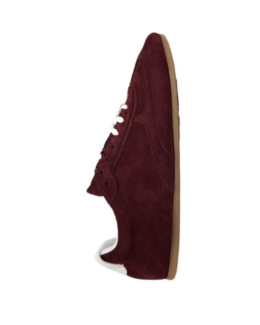 Alohas Brown Tb.24 Suede Burgundy Leather Sneakers