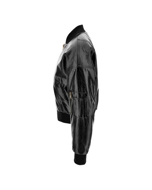 Versace Jeans Black Zip-Fastening Bomber Jacket