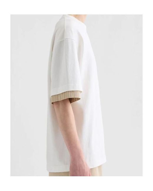 Jil Sander White Crew-Neck T-Shirt for men