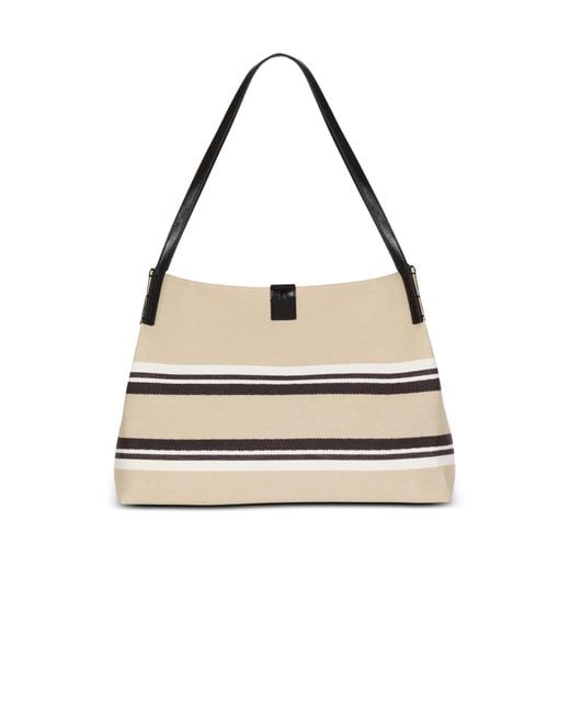 Balmain Metallic Release Logo Shoulder Bag