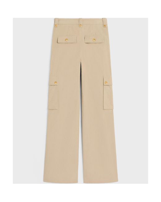 Céline Natural Belt-Loop Casual Pants