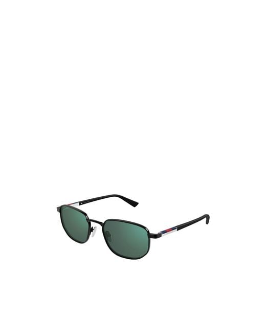 Gucci Green Eyewear Rectangle Frame Sunglasses for men