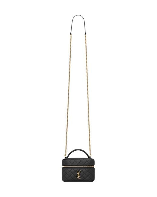 Saint Laurent Black Gaby Micro Vanity Bag