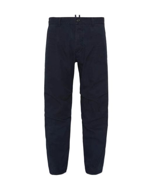 DSquared² Blue Dsquared Skipper Gathered-Knee Pants for men