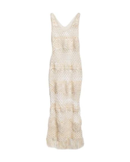 Dodo Bar Or White Dmitry Crochet Midi Dress