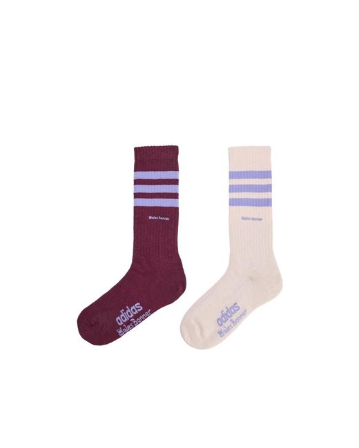 Adidas by Wales Bonner Purple Wales Bonner 3-Stripes Socks for men