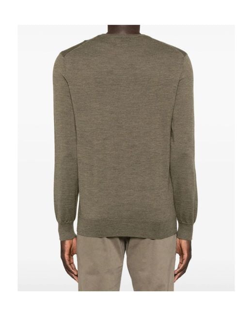 Polo Ralph Lauren Green V-Neck Wool Sweater for men