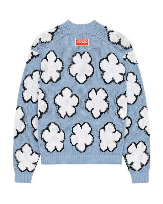 KENZO Blue Boke Flower Jumper