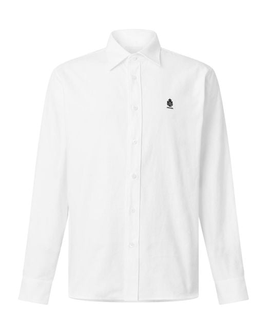 Prada White Simple Shirt for men
