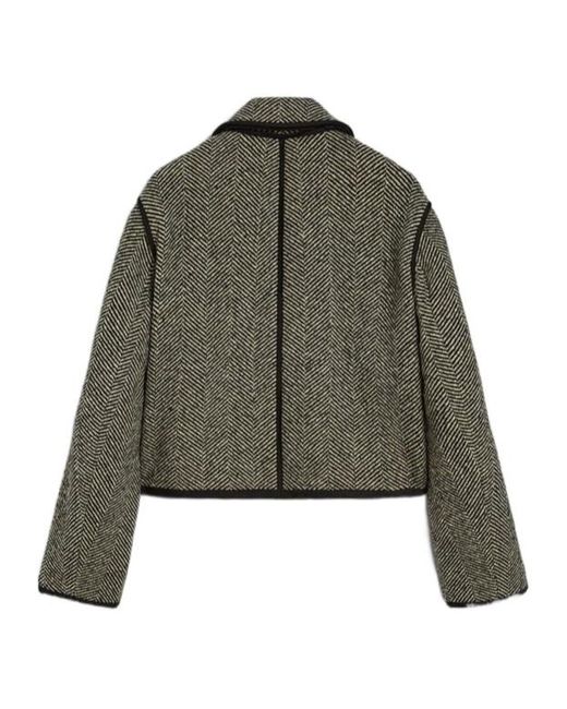Jil Sander Green Wool Tweed Jacket