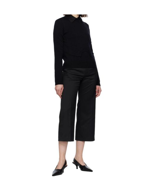 MM6 by Maison Margiela Blue Wool Sweater