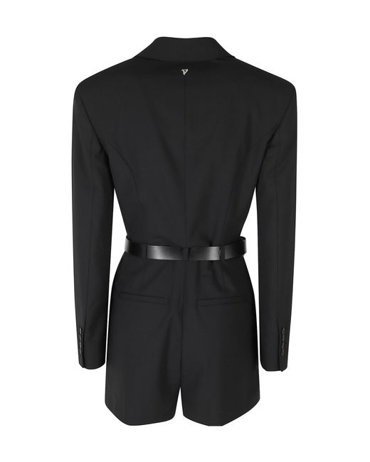 Dondup Black Jumpsuit With Belt