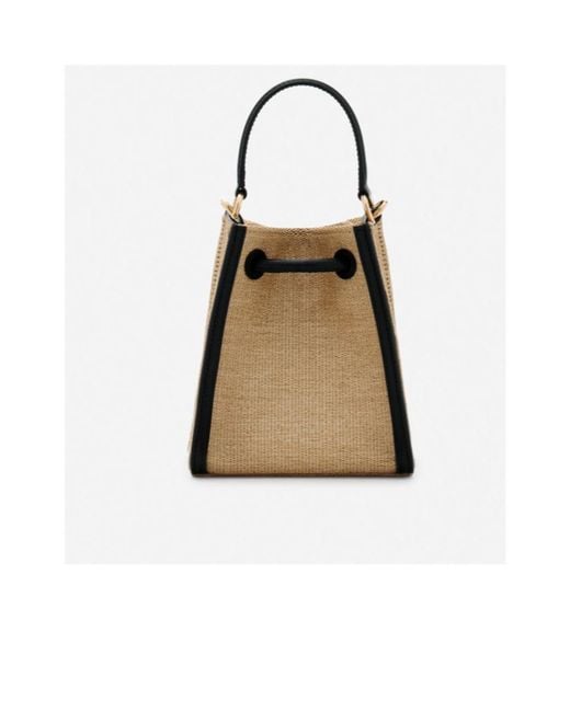 Lanvin Natural Drawstring Shoulder Bag