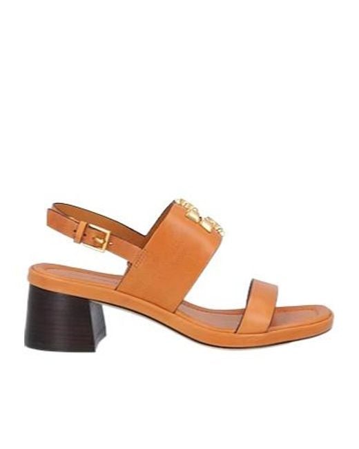 Tory Burch Brown Open-Toe Sandals