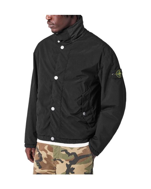 Stone Island Black Solid Jacket for men