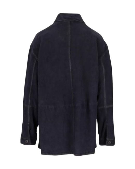 P.A.R.O.S.H. Blue Long Sleeve Collared Jacket