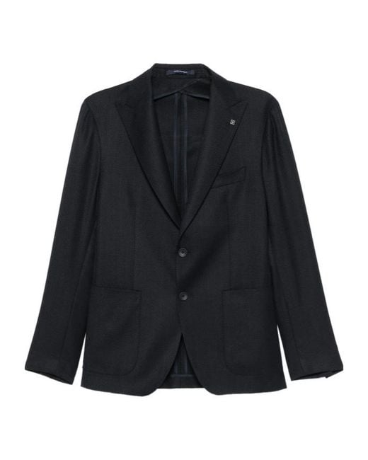 Tagliatore Blue Long-Sleeve Blazer for men
