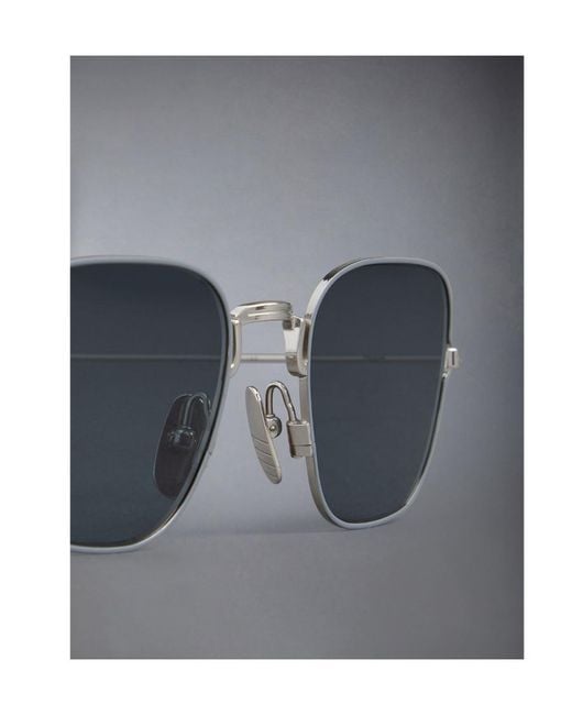 Thom Browne Blue Square-Frame Sunglasses for men